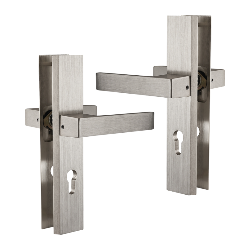 Stylowa Klamka FLOKO Classic Satyna 130mm – Bezpieczne Drzwi z Elegancją