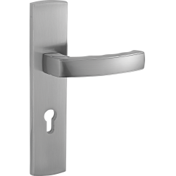 Elegancka Klamka Auris z Satynowym Wykończeniem - Styl i Bezpieczeństwo dla Twojego Domu!