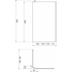Elegancka Ścianka Prysznicowa KERRA Zeta TR 140 cm - Nowoczesne Wnętrza!