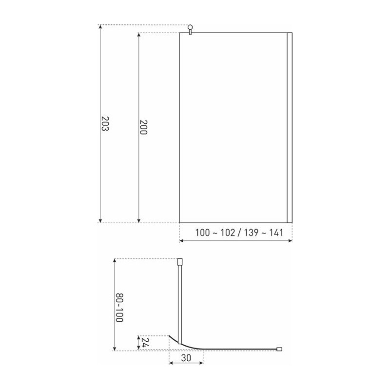 Elegancka Ścianka Prysznicowa KERRA Zeta TR 140 cm - Nowoczesne Wnętrza!