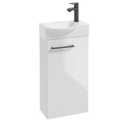 Szafka METRO SYSTEM z umywalką D40, elegancki czarny uchwyt, nowoczesny design