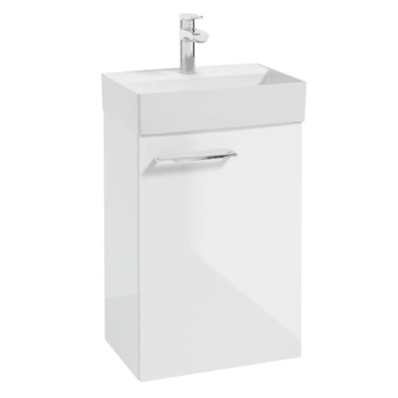 Komplet łazienkowy METRO SYSTEM D45 z chromowanym uchwytem - styl i funkcjonalność!