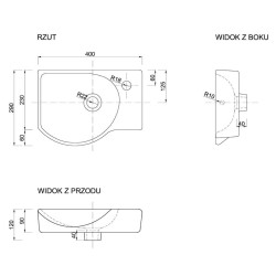 Elegancka szafka z umywalką METRO SYSTEM D40 - styl i funkcjonalność w jednym.