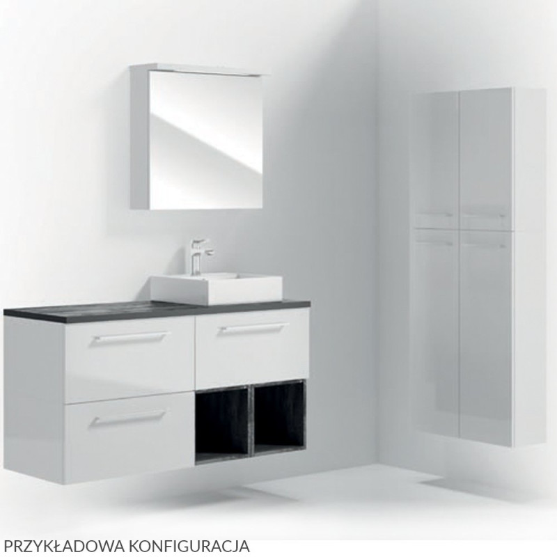 Elegancka Szafka METRO SYSTEM C30 z Chromowym Uchwytem - Optymalna do Małych Przestrzeni