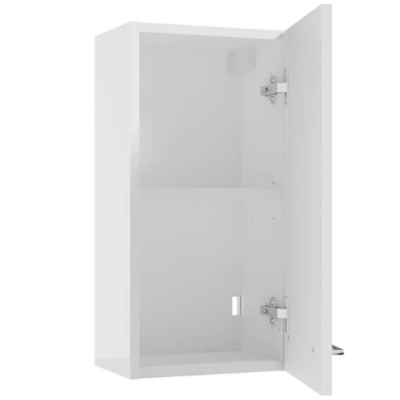 Modernistyczna szafka wisząca METRO SYSTEM A30 z chromowanym uchwytem