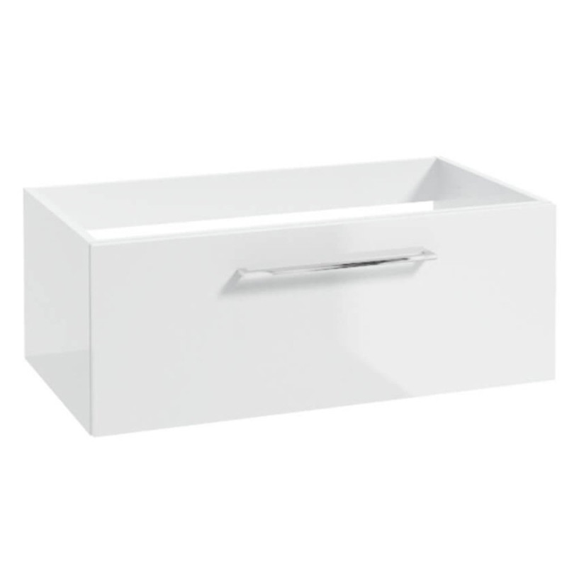 Stylowa Szafka Wisząca METRO SYSTEM B80 z Chromowanym Uchwytrem