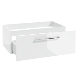 Stylowa Szafka Wisząca METRO SYSTEM B80 z Chromowanym Uchwytrem