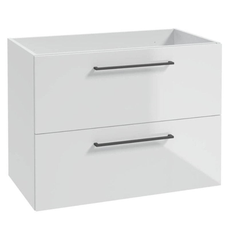 Nowoczesna Szafka Wisząca METRO SYSTEM B80 z Czarnymi Uchwytami - Styl i Funkcjonalność