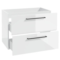 Nowoczesna Szafka Wisząca METRO SYSTEM B80 z Czarnymi Uchwytami - Styl i Funkcjonalność