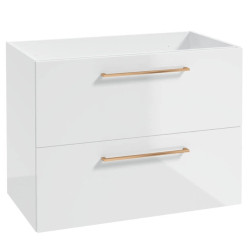 Nowoczesna Szafka Metro z Różowo-Złotymi Uchwytami - Styl i Praktyczność w Twojej Kuchni