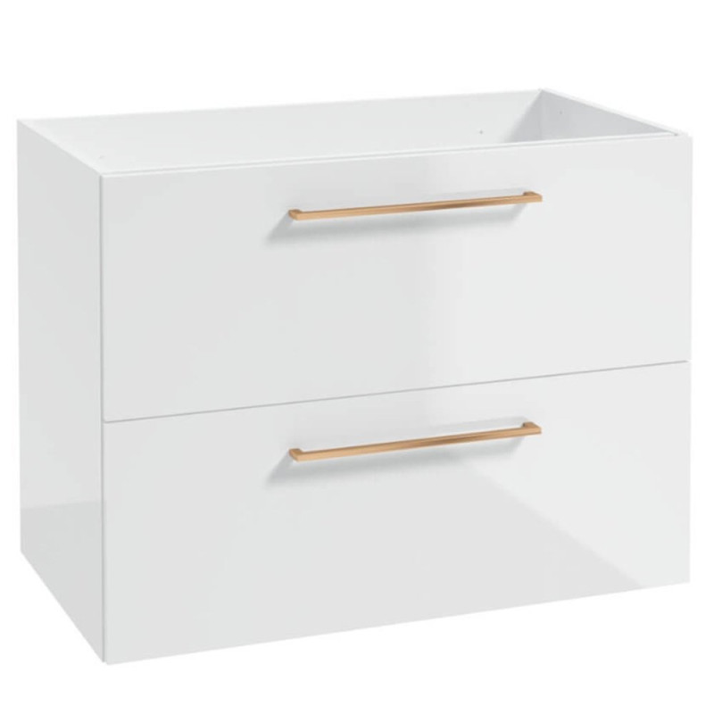 Nowoczesna Szafka Metro z Różowo-Złotymi Uchwytami - Styl i Praktyczność w Twojej Kuchni