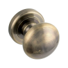 Elegancka Gałka Retro Patyna na Rozecie do Drzwi Wewnętrznych z Aluminium