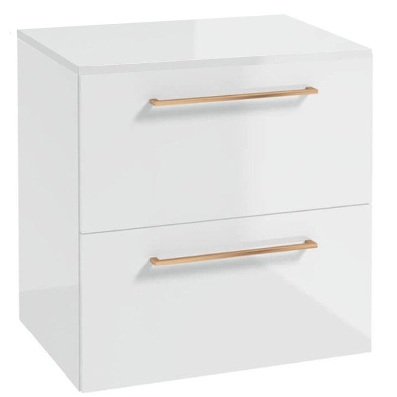 Elegancka Szafka METRO B60 z Blatem i Uchwytem w Różowym Złocie