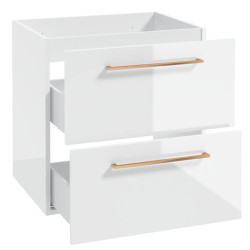 Elegancka Szafka METRO B60 z Blatem i Uchwytem w Różowym Złocie