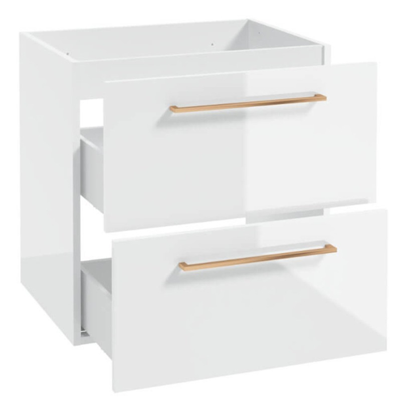 Elegancka Szafka METRO B60 z Blatem i Uchwytem w Różowym Złocie