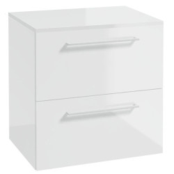 Elegancka Szafka Wisząca METRO B60 z Blatem - Biały Minimalizm