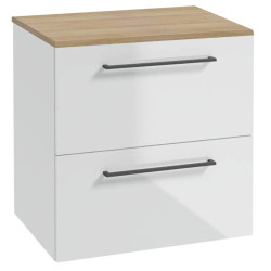 Nowoczesna szafka wisząca METRO SYSTEM B60 z czarnymi uchwytami – styl i funkcjonalność!