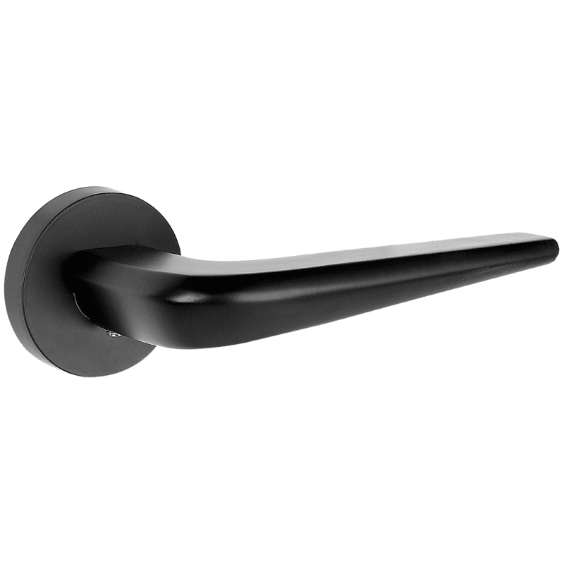 VERDON Premium - Czarne Klamki do Drzwi Wewnętrznych z Aluminium