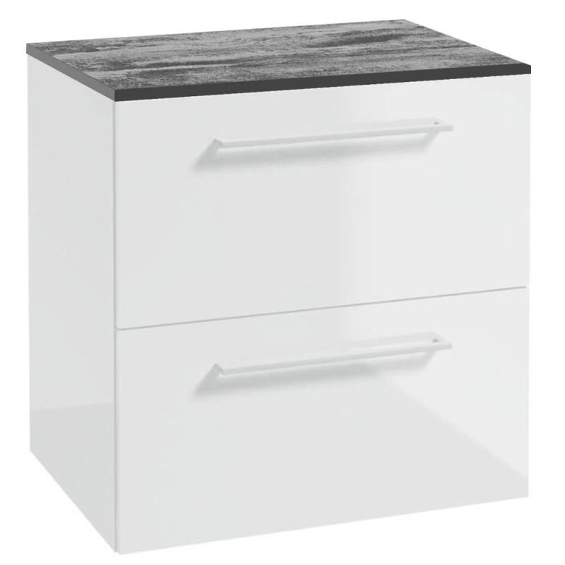 Funkcjonalna Szafka Wisząca z Blatem METRO SYSTEM B60 w Bieli – Nowoczesny Styl i Wygoda