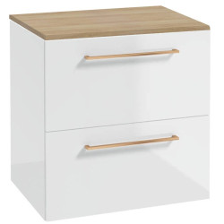 Elegancka szafka METRO SYSTEM B60 - uchwyt w kolorze różowego złota