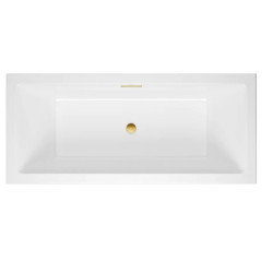 Elegancka Wanna Heaven Slim 180x80 cm z Złotym Przelewem - Luksus i Styl w Twojej Łazience