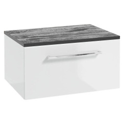 Elegancka Szafka METRO SYSTEM B60 z Chromowanym Uchwytem i Blatem