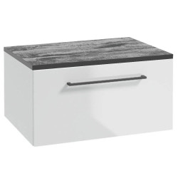 Nowoczesna Szafka Podwieszana z Blatem METRO SYSTEM B60 Czarny Uchwyt