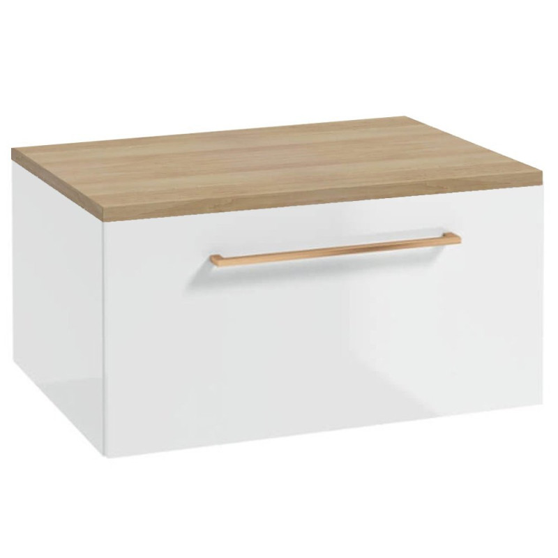 Elegancka Szafka METRO SYSTEM B60 z Blatem, Uchwyt Różowe Złoto - Styl i Funkcjonalność