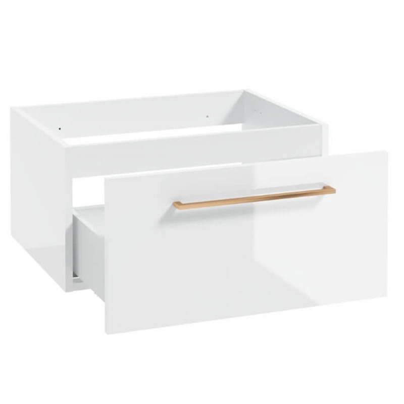 Szafka z Blatem METRO SYSTEM B60 - Stylowe Uchwyty w Różowym Złocie