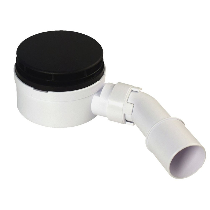 Czarny syfon brodzikowy z łatwym dostępem do czyszczenia - model HC2730LMBN-PB