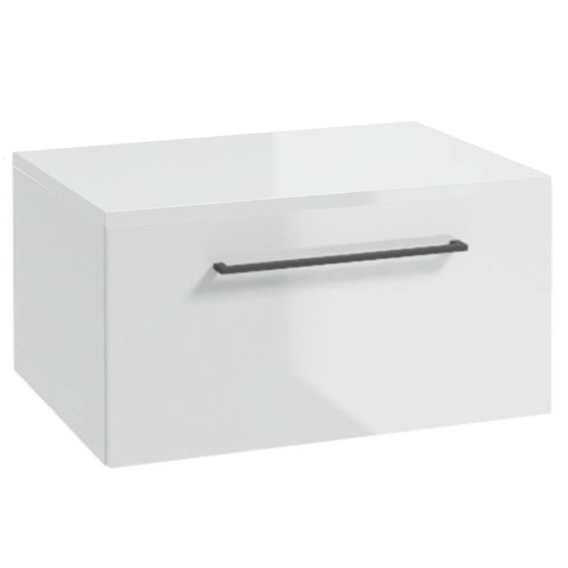 Funkcjonalna Szafka Wisząca METRO SYSTEM B60 z Eleganckim Blatem i Czarnymi Uchwytami