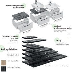 Stylowa szafka METRO SYSTEM B60 z chromowanym uchwytem - Nowoczesny design!