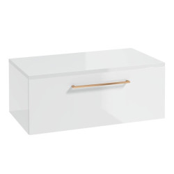 Stylowa Szafka METRO SYSTEM B80 z Różowozłotym Uchwyt - Elegancja i Praktyczność