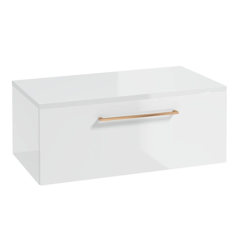 Stylowa Szafka METRO SYSTEM B80 z Różowozłotym Uchwyt - Elegancja i Praktyczność