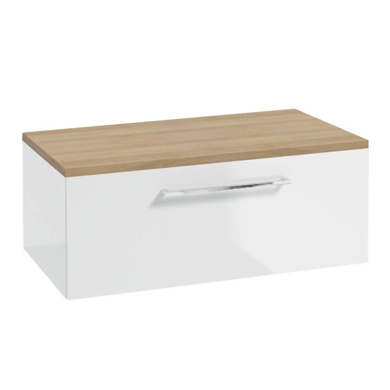 Szafka METRO SYSTEM B80 z blatem - Styl i funkcjonalność w eleganckim chromowanym wykończeniu!