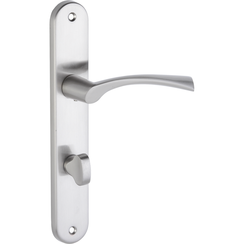 Nowoczesna Klamka Noa WC Szyld Satynowy - Elegancja i Funkcjonalność dla Twoich Drzwi!