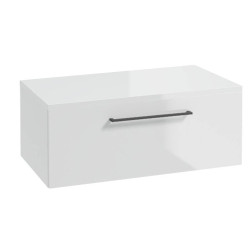 Elegancka Szafka Podwieszana METRO SYSTEM z Blatem i Czarnym Uchwytą - Nowoczesny Design