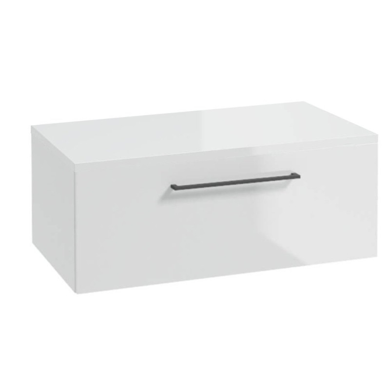 Elegancka Szafka Podwieszana METRO SYSTEM z Blatem i Czarnym Uchwytą - Nowoczesny Design