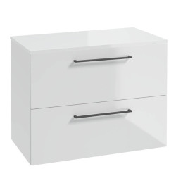 Stylowa Szafka METRO SYSTEM B80 z Blatem i Czarnymi Uchwytami