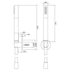 Złota Elegancja: Bateria Wannowa Larga z Natryskiem - Luksus dla Twojej Łazienki