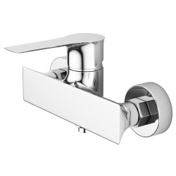 RAILA BLL 040D Chromowana Bateria Ścienna z Jednouchwytowym Mieszaczem i Ceramiczną Głowicą