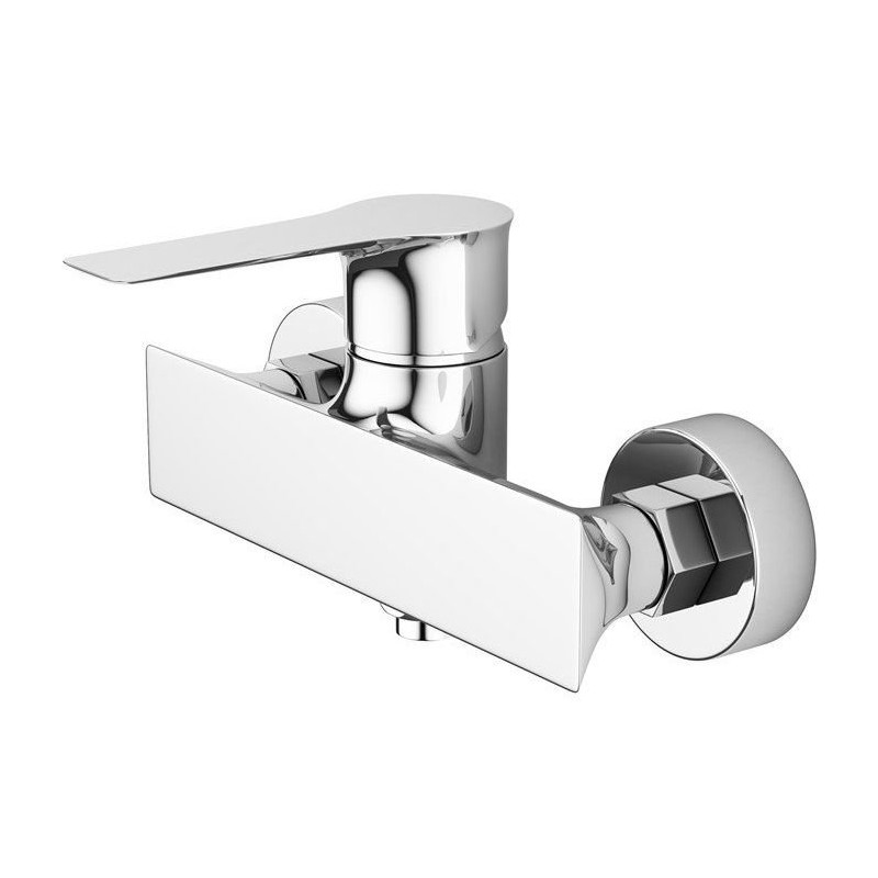 RAILA BLL 040D Chromowana Bateria Ścienna z Jednouchwytowym Mieszaczem i Ceramiczną Głowicą