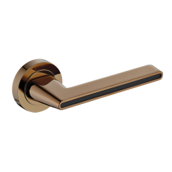 Luksusowa Klamka Elika Premium w Miedzi i Czerni - Elegancja do Twoich Drzwi!