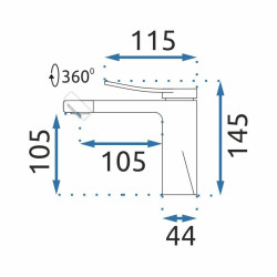 Złota Bateria Umywalkowa SOUL 360° - Elegancja i Funkcjonalność w Jednym