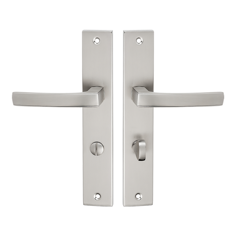 Klasyczna klamka ASTER WC, satyna mat, luksusowy wybór dla Twoich drzwi wewnętrznych