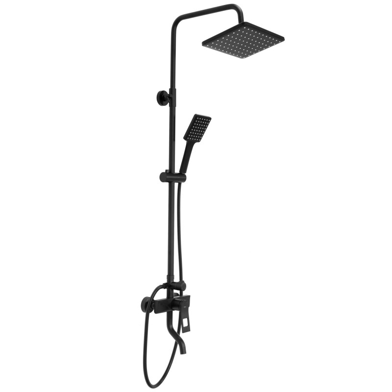 Elegancki Zestaw Natryskowy SOUL Czarny REA-B9998 - Nowoczesna Łazienka