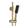 Elegancki Zestaw Natryskowy Soul Złoty Szczotkowany/Czarny: Luksus w Twojej Łazience!