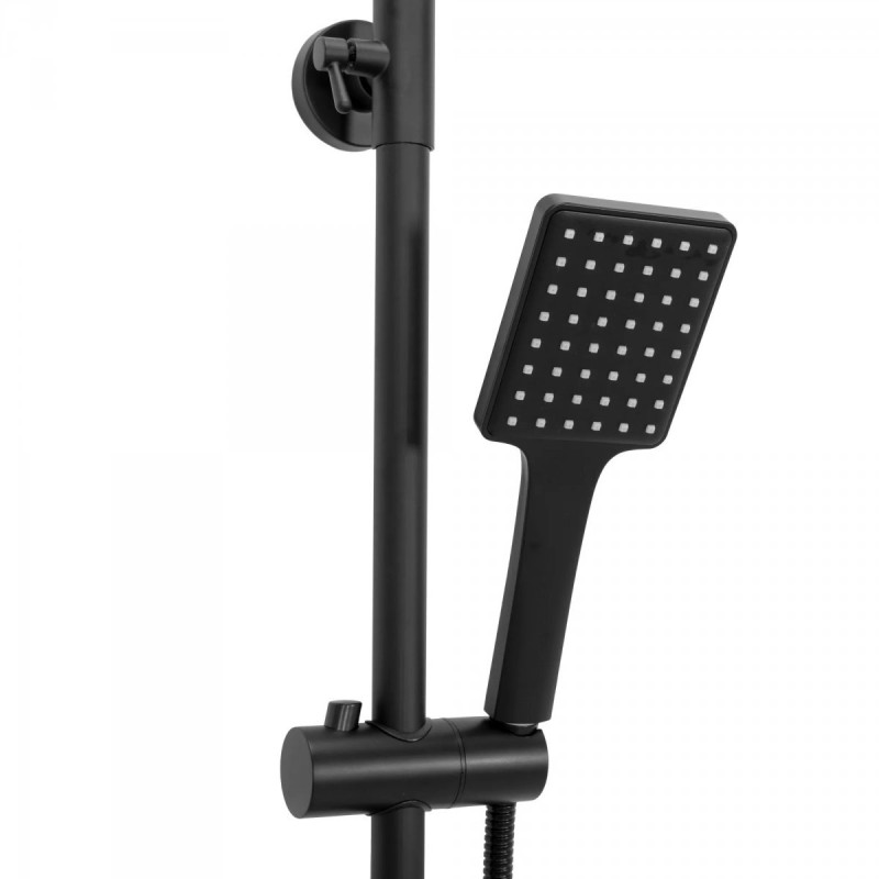 Elegancki Zestaw Natryskowy SOUL Czarny REA-B9998 - Nowoczesna Łazienka