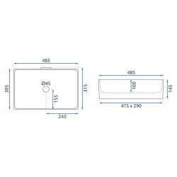 Nowoczesna Umywalka Berta 48 - Elegancja i Styl na Twojej Łazience