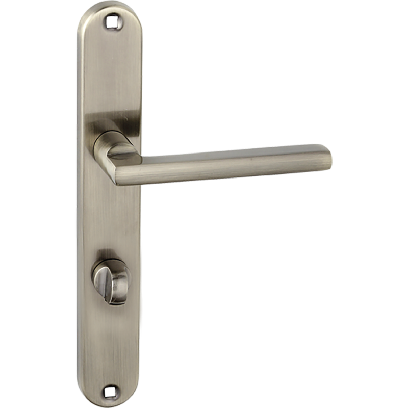 Stylowa Klamka ADA z Patyną i Długim Szyldem WC – Elegancja i Funkcjonalność dla Twojego Wnętrza